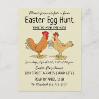 Funny Easter Egg Hunt Invitation