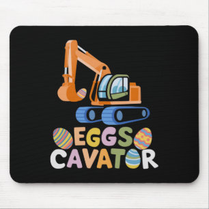 Funny Easter Egg Hunt With Trucks And Construction Mouse Pad