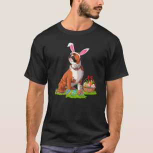 Funny Easter Egg Hunting Bunny English Bulldog Eas T-Shirt