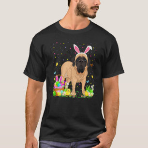 Funny Easter Egg Hunting English Mastiff Dog Easte T-Shirt