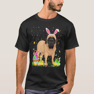 Funny Easter Egg Hunting English Mastiff Dog Easte T-Shirt