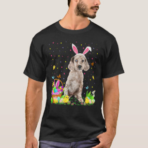 Funny Easter Egg Hunting English Setter Dog Easter T-Shirt