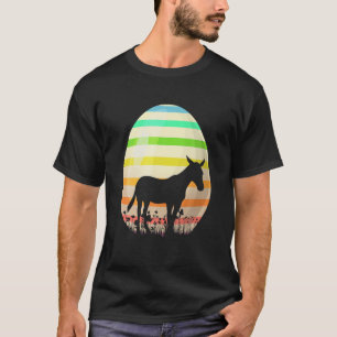 Funny Easter Egg Lover Vintage Style Mule Easter E T-Shirt