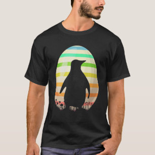 Funny Easter Egg Lover Vintage Style Penguin Bird T-Shirt