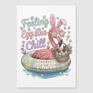 Funny Easter Flamingo Feeling Eggstra Chill Cute