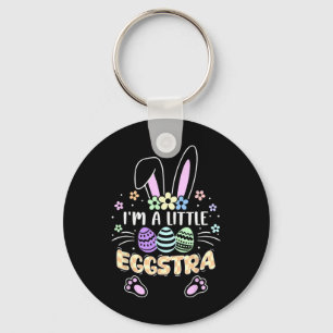Funny Easter Girls Kids Toddler I'm A Little Eggst Key Ring