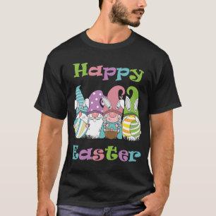 Funny Easter Gnomes With Bunny Ears And Easter Egg T-Shirt