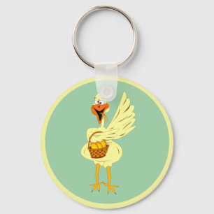 Funny Easter Goose Keychain
