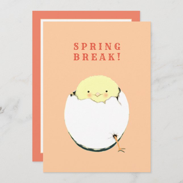 Funny Easter Holiday Card (Front/Back)