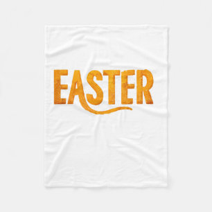 Funny Easter Holiday Look for Boys and Girls Fleece Blanket