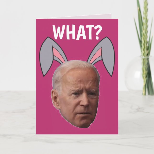 FUNNY EASTER JOE BIDEN GREETING CARD (Front)