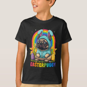 Funny Easter Pug Dog Easterpuggy Cute Pug Lover Ra T-Shirt