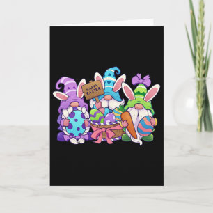 Funny Easter Shirt Happy Easter Gnomes Easter Bysk Card