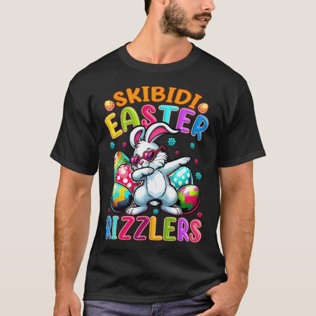 Funny Easter Shirt - Skibidi Easter Bunny Gen Alph (Front)