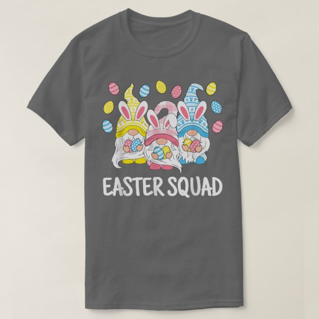 Funny Easter Squad Gnomes Happy Easter Egg Bunny G T-Shirt (Design Front)