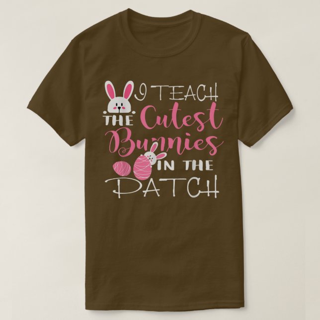 Funny Easter Teacher Kindergarten School Cutest Bu T-Shirt (Design Front)