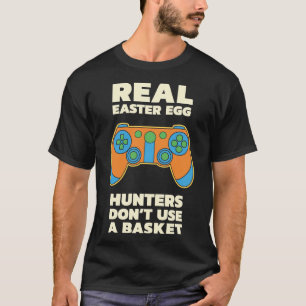 Funny Easter Video Easter Egg Hunt Game Controller T-Shirt