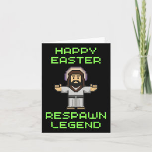 Funny Easter Video Game Jesus - Respawn Legend - V Card