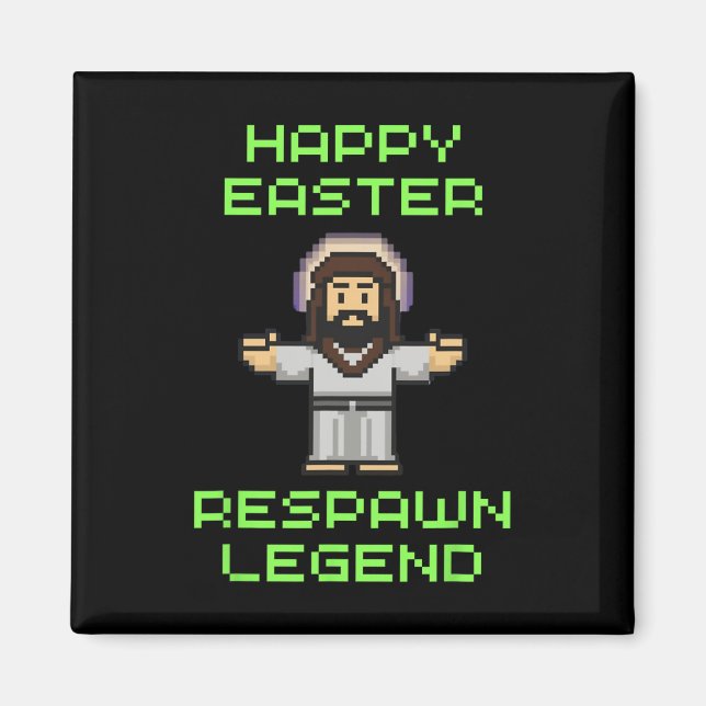 Funny Easter Video Game Jesus - Respawn Legend - V Magnet (Front)