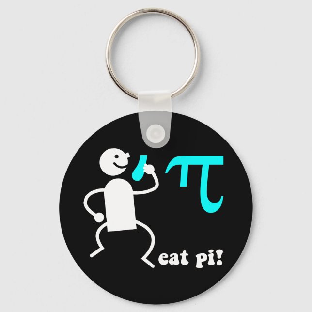 Funny eat pi key ring (Front)