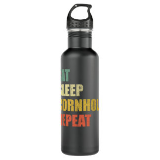 Funny Eat Sleep Cornhole Repeat 710 Ml Water Bottle