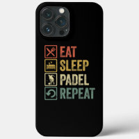 Funny Eat Sleep Padel Repeat Retro Vintage Sports