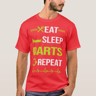 Funny Eat Sleep Repeat Darts  T-Shirt