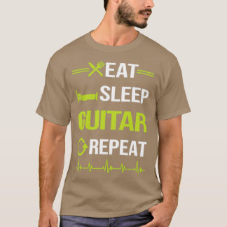 Funny Eat Sleep Repeat Guitar Guitarist  T-Shirt