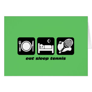 funny eat sleep tennis