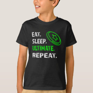 Funny Eat SLeep Ultimate Frisbee Repeat for Boys T-Shirt