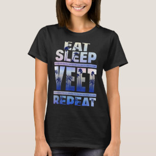 Funny Eat Sleep Yeet Repeat Retro Quote T-Shirt