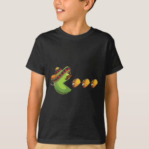 Funny Eatingtacos Cinco De Mayo Boys Kids Boys Men T-Shirt