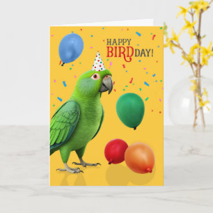 Funny Eclectus Parrot Birthday Humor Card