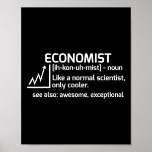 Funny Economist Definition Economics Science Gift Poster