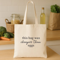 Funny Economy Eggs Minimalist Grocery  
