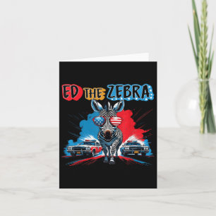 Funny Ed The Zebra 2025 Captured Retro Vintage 4th Card