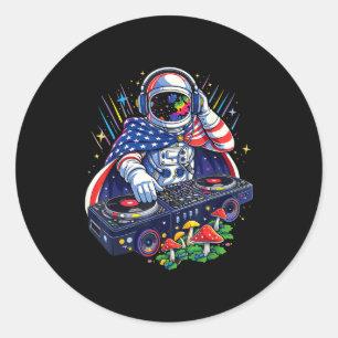 Funny edc rave party graphic outfits clothing classic round sticker