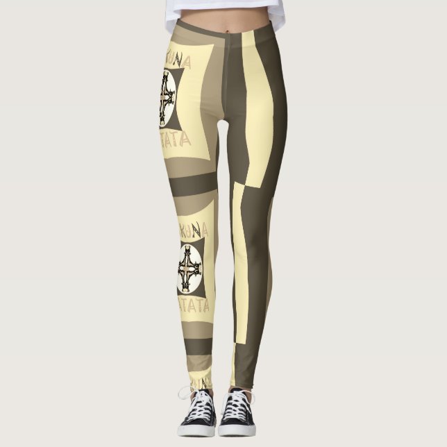 Funny edgy inspired leggings (Front)