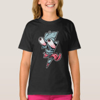 Funny Edgy Skull Face And Lightning Shape