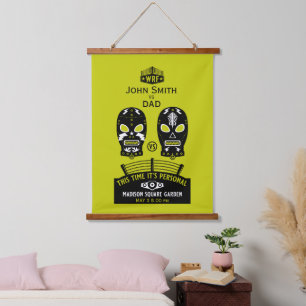 Funny Editable Wrestling Contest Hanging Tapestry