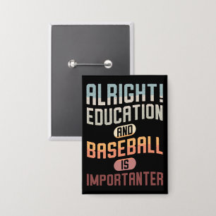 Funny Education And Baseball Is Importanter Retro