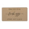 Funny Egg Carton Label - Just Got Laid - Kraft