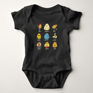 Funny Egg Puns Baby Bodysuit