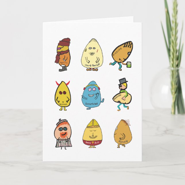 Funny Egg Puns Card (Front)