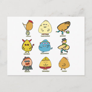 Funny Egg Puns Postcard