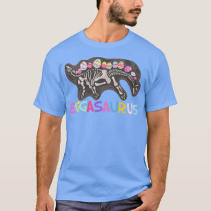 funny eggasaurus stegosaurus egg dinosaur happy ea T-Shirt