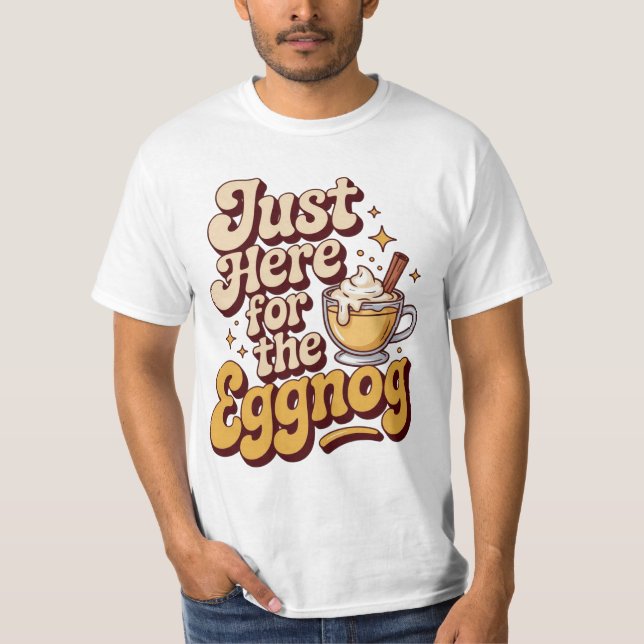 Funny Eggnog Christmas Party Tee (Front)