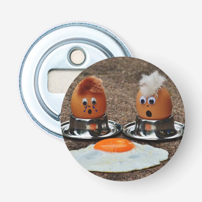 Funny eggs bottle opener (Front)