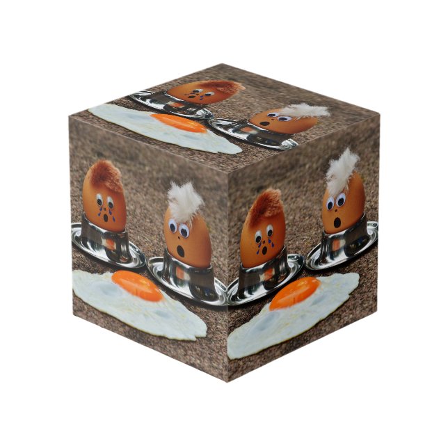 Funny eggs cube (Front Angled)