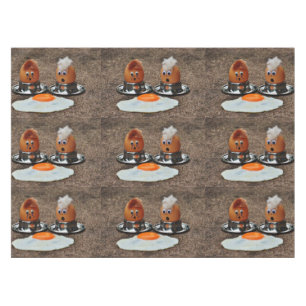 Funny eggs tablecloth